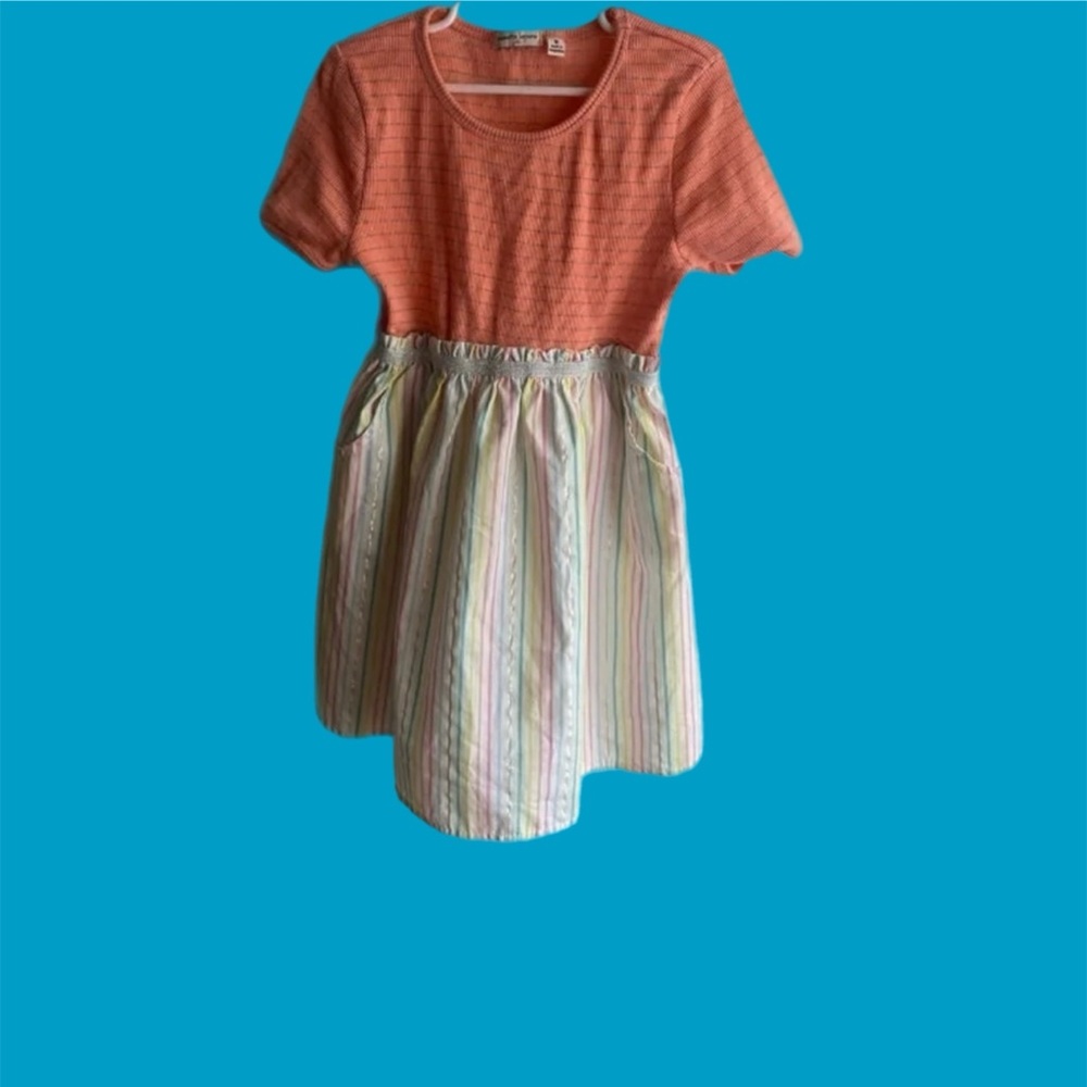 Nanette Lepore Girls Dress Colorful Stripes Skirt Size 8